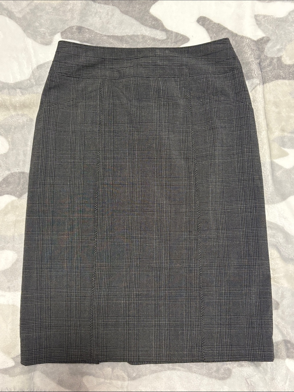 Mossimo Supply Co. Gray Plaid Pencil Skirt